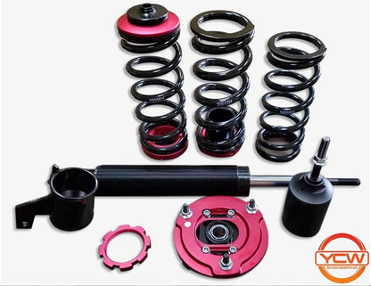 BMW E90/E92 xDrive Coilovers - YCW Reference Series 6K/18K Swift Springs, Height Adjustable, Camber/Caster Plates, Rebuildable, Lifetime Warranty (YCW-REF-E92X)