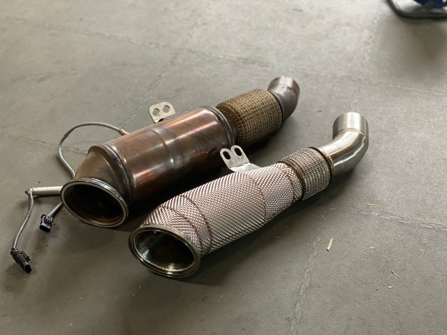 Osprey Performance BMW B58 Decat/Catless Downpipe (Cat Delete) with OEM-Style Heat Shield - Stainless