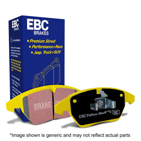 EBC Yellowstuff 4000 Performance Front Axle Pads & 312mm Slotted/Dimpled Brake Discs Kit (ATE Caliper) for Audi A1 8X, S1 8X, Seat Ibiza Cupra 6J/6P, VW Polo MK5 â€“ PD13KF741, DP41517R, GD930