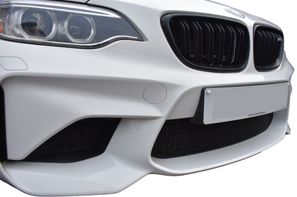 BMW M2 F87 Gen 1 (2016-2018) Zunsport Front Bumper Mesh Grille/Grill Kit - Intake Screens & Stone Guards - Stainless Steel Radiator Intercooler Oil Cooler Protection - OEM+ Fit - UK Made