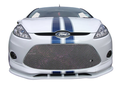 Ford Fiesta Mk7/Mk7.5 2008-2017 Zunsport Stainless Steel Front Bumper Mesh Grille/Grill Insert - OEM Fit Radiator & A/C Condenser Guard Screen Stone Protector - Black or Silver, Made in UK