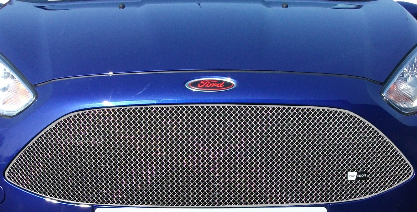 Zunsport Stainless Mesh Front Lower Bumper Grille/Grill Insert for Ford Fiesta ST Mk7 ST180 (2013-2017) - Radiator/Intercooler/Condenser Stone Guard, Intake Mesh Protector - OEM+ Look, Easy Fit, UK Made