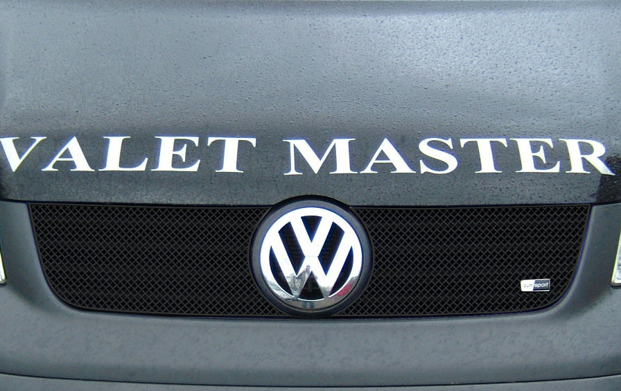 VW T5 Transporter Front Bumper Mesh Grille/Grill Insert by Zunsport - Stainless Steel Mesh Stone Guard - Radiator, Intercooler & A/C Condenser Protector - Black or Silver - Easy Fit OE-Style - UK Made Van Front Intake Cover