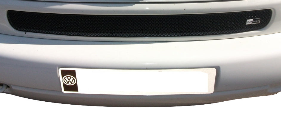 VW T5 Transporter Front Bumper Mesh Grille/Grill Insert by Zunsport - Stainless Steel Mesh Stone Guard - Radiator, Intercooler & A/C Condenser Protector - Black or Silver - Easy Fit OE-Style - UK Made Van Front Intake Cover