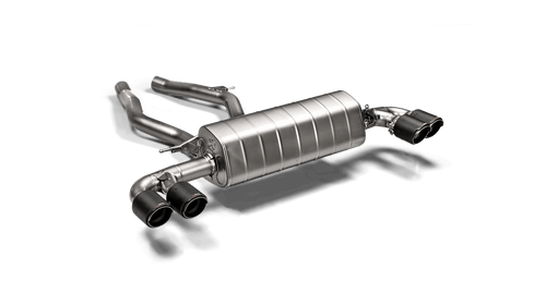 Akrapovic Titanium Cat-Back Sports Exhaust + Evolution Link/Mid Pipes for BMW Z4 G29 M40i B58/B58B30C (Non-OPF/GPF) - Valved Rear Silencer/Muffler, Quad Carbon Fibre Tailpipes, Lightweight Back Box, Sound Kit Compatible