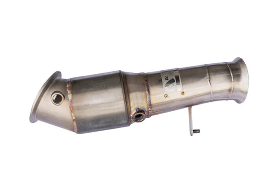 Active Autowerke BMW B58 GESi Catted Downpipe - Fits F20 F21 F22 F23 F30 F31 F32 F33 F36 G20 G21 G22 G23 (M140i M240i 340i M340i 440i M440i) - High-Flow OBD2 Compliant 4.5in 304 Stainless
