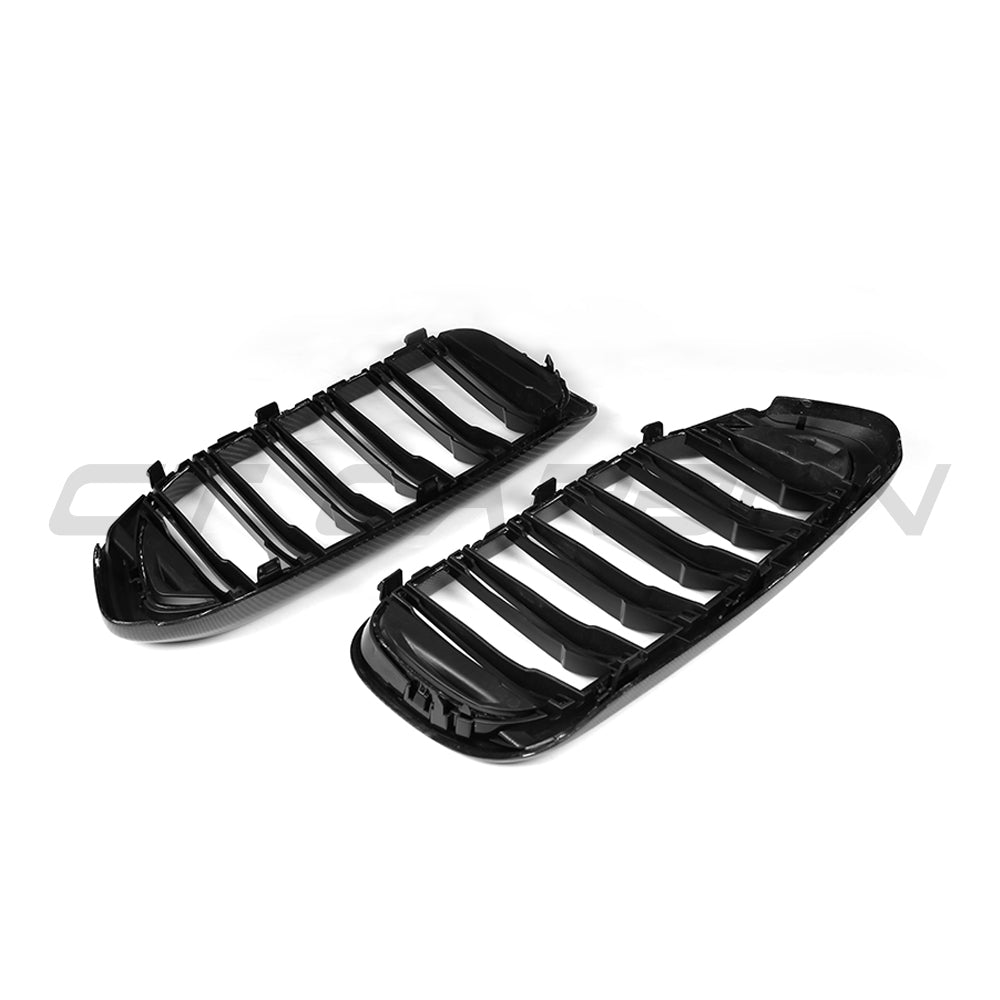 BMW F90 M5 & G30/G31 5 Series 2017-2020 Pre-LCI/Pre-Facelift Carbon Fibre/Fiber Kidney Grille Set – Front Grill Radiator Grille Upgrade, M Performance Style, Aftermarket Replacement | CT Carbon