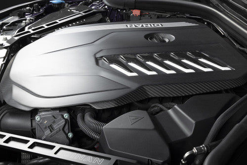 Dinan Satin Matte Carbon Fibre (Fiber) Engine Cover for BMW B58D G-Series - Carbon Engine Bay Shroud/Top Panel 2x2 Twill OEM+ Upgrade