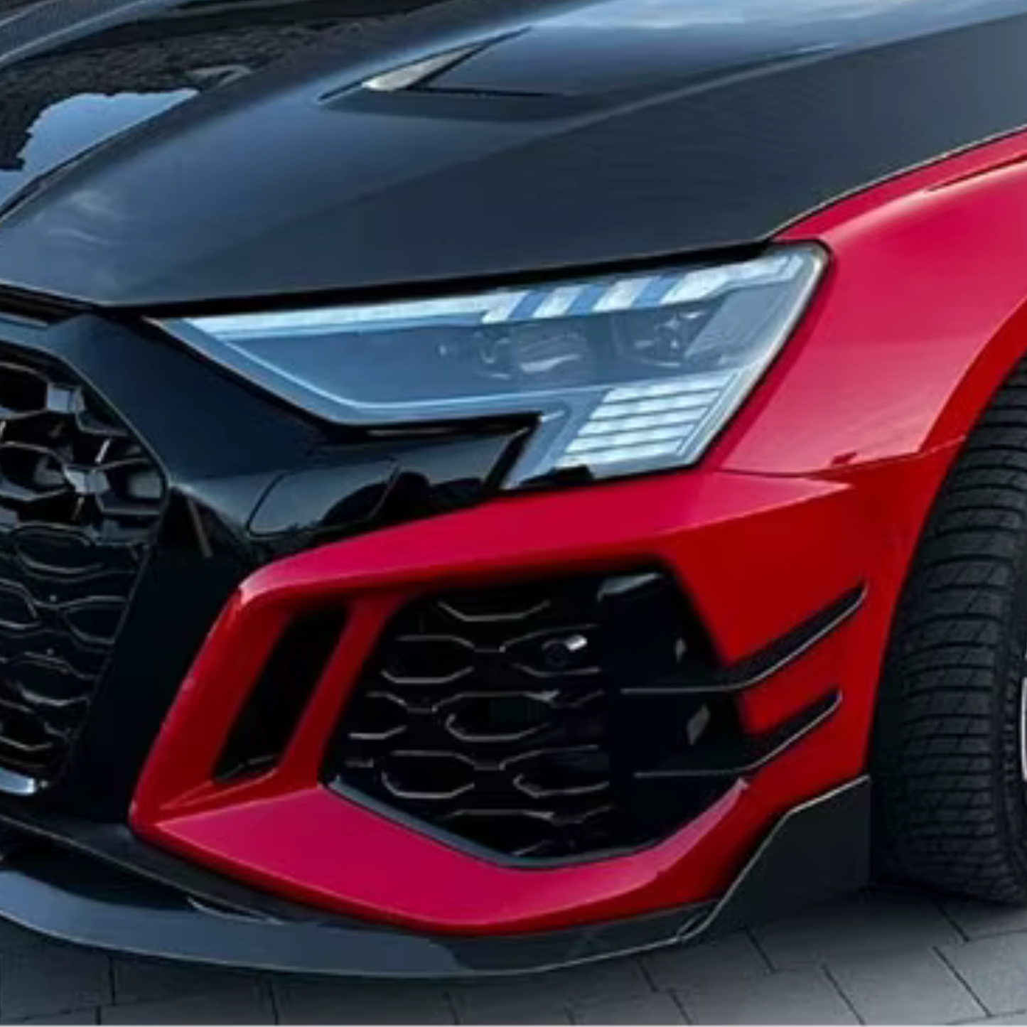 Audi RS3 8Y 2021+ Carbon Fiber Front Canards/Wings