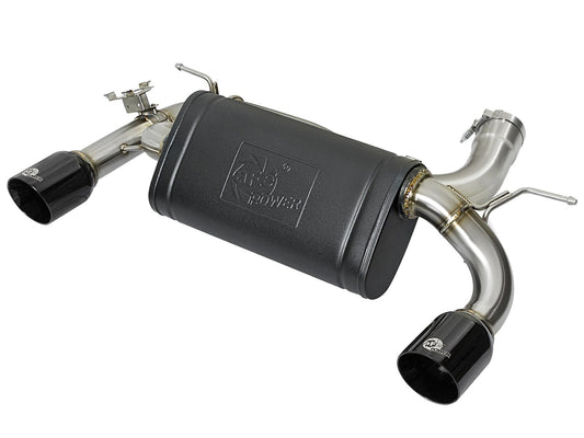 aFe Power MACH Force-Xp Axle-Back Exhaust for BMW 335i/435i (F30/F32/F33) N55 | Valved | 304 Stainless | Dual 4-inch Black Tips | 2012â€“2016 | Part 49-36336-B