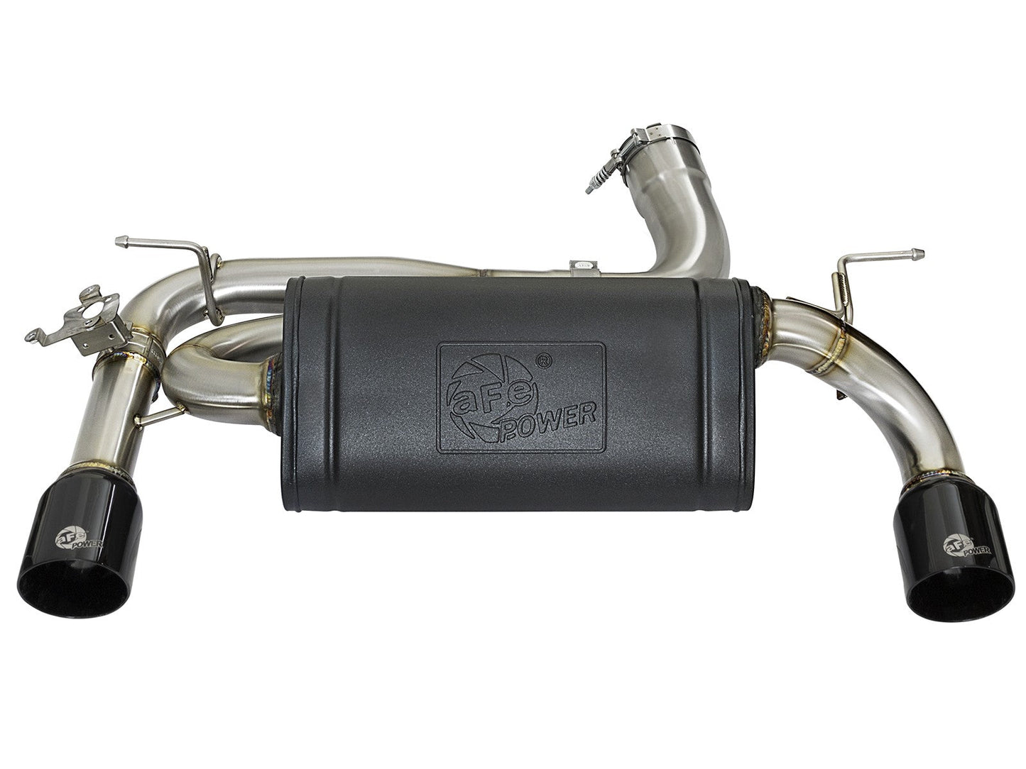 aFe Power MACH Force-Xp Axle-Back Exhaust for BMW 335i/435i (F30/F32/F33) N55 | Valved | 304 Stainless | Dual 4-inch Black Tips | 2012â€“2016 | Part 49-36336-B