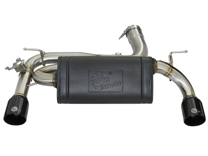 aFe Power MACH Force-Xp Axle-Back Exhaust for BMW 335i/435i (F30/F32/F33) N55 | Valved | 304 Stainless | Dual 4-inch Black Tips | 2012â€“2016 | Part 49-36336-B