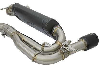 aFe Power MACH Force-Xp Axle-Back Exhaust for BMW 335i/435i (F30/F32/F33) N55 | Valved | 304 Stainless | Dual 4-inch Black Tips | 2012â€“2016 | Part 49-36336-B