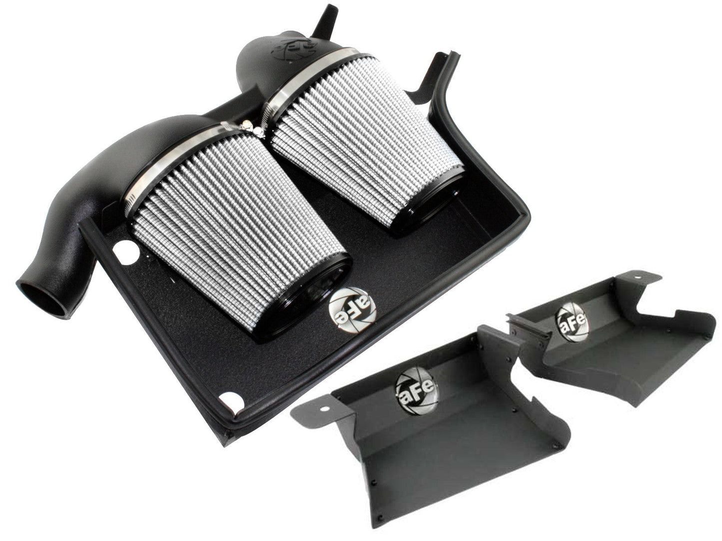 aFe Power 51-11473 Magnum FORCE Stage 2 Pro DRY S Cold Air Intake/Induction Kit w/ Ram Air Scoop for BMW 335i 335xi xDrive N54 3.0 Twin Turbo (E90 E92 E93 2007-2010) Performance Air Intake System Upgrade