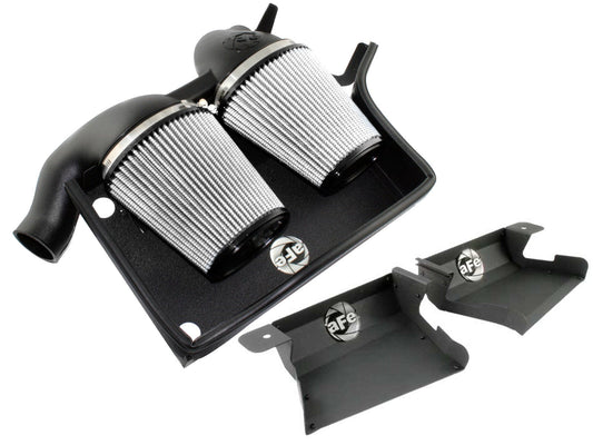 aFe Power 51-11473 Magnum FORCE Stage 2 Pro DRY S Cold Air Intake/Induction Kit w/ Ram Air Scoop for BMW 335i 335xi xDrive N54 3.0 Twin Turbo (E90 E92 E93 2007-2010) Performance Air Intake System Upgrade
