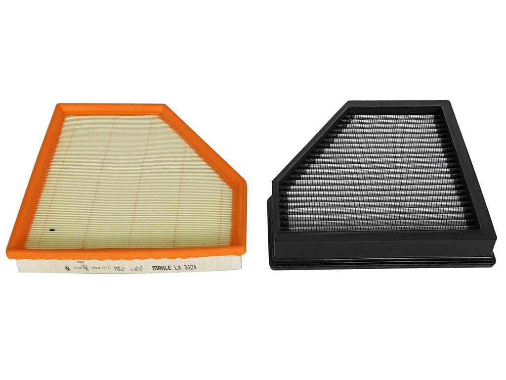 aFe Power 31-10270 Magnum Pro DRY S Panel Air Filter â€“ BMW F20 F21 F22 F23 F30 F31 F32 F33 F36 (B58/B46/B48) â€“ M140i M240i 340i 440i 230i 330i 430i â€“ Reusable Drop-In, No Oil, OEM Airbox