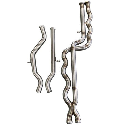 Active Autowerke Equal Length Midpipe / Centre/Center Section for BMW M3 F80 & M4 F82 F83 (S55 F8X) – Resonated or Non‑Resonated X‑Pipe Mid Section Exhaust Upgrade 2015‑2020 – Rasp Delete, Includes Centre Brace, Fits OE Back Box