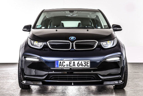 AC Schnitzer Front Splitter / Front Lip for BMW i3 & i3s LCI Facelift (2018+) - Matte Black Chin Spoiler, Front Bumper Lip, Lower Aero Spoiler, Body Kit Upgrade