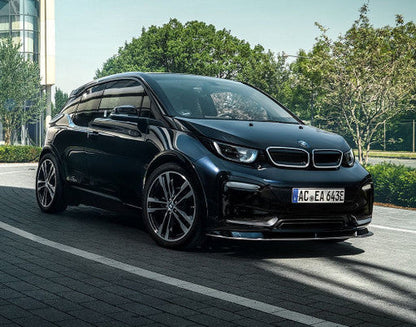 AC Schnitzer Front Splitter / Front Lip for BMW i3 & i3s LCI Facelift (2018+) - Matte Black Chin Spoiler, Front Bumper Lip, Lower Aero Spoiler, Body Kit Upgrade