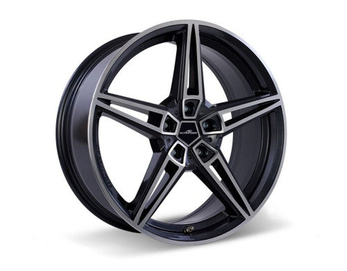AC Schnitzer AC1 20 Inch Bi-Colour Alloy Wheel Set for BMW M5 F90 - Twin-Spoke Black/Polished Rims - Wheel & Tyre Package with Michelin Pilot Sport 4S Available - 20x10J Performance Upgrade UK