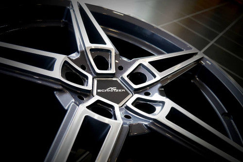 AC Schnitzer AC1 Two-Tone/Bi-Colour Alloy Wheels/Rims 19" 20" for BMW 5 Series G30/G31 Saloon/Touring | Gloss Graphite/Grey Diamond-Cut | Staggered or Square | xDrive/M Sport Brake Compatible | Wheel & Tyre Packages