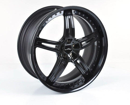 Genuine AC Schnitzer AC1 2-Piece Deep-Dish Concave Gloss Black Alloy Wheels/Rims 22 inch & 23 inch for BMW X5 F15 (2013-2018) - Staggered