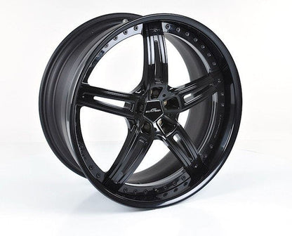 Genuine AC Schnitzer AC1 2-Piece Deep-Dish Concave Gloss Black Alloy Wheels/Rims 22 inch & 23 inch for BMW X5 F15 (2013-2018) - Staggered