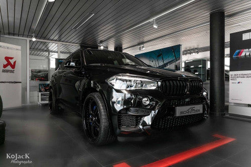 AC Schnitzer AC1 Multi-Piece/Split Rim Gloss Black Alloy Wheels for BMW X6 F16 (2015-2019) - 22" & 23" Deep Dish/Deep Concave Black Rims, Square or Staggered Fitment - Wheel & Tyre Packages