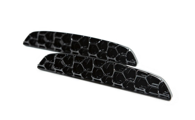 Acexxon Hex Mesh Honeycomb Rear Reflector Delete Kit Inserts for BMW X5M F85 (2015-2018) - Rear Bumper Blanking Plates/Infill Panels/Plug Covers - Matte or Gloss Black