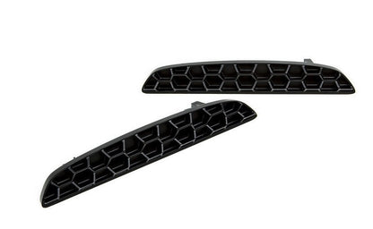 Acexxon Hex Mesh Honeycomb Rear Reflector Delete Kit Inserts for BMW X5M F85 (2015-2018) - Rear Bumper Blanking Plates/Infill Panels/Plug Covers - Matte or Gloss Black