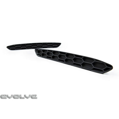 Acexxon Honeycomb Rear Reflector Delete Inserts for BMW F87 M2 & M2 Competition LCI – Matte Black (Matt Black) Marker Delete Bumper Trim Covers / Blanking Plates – M2C Rear Reflector Blanks Honeycomb Mesh Insert Kit (Pair)