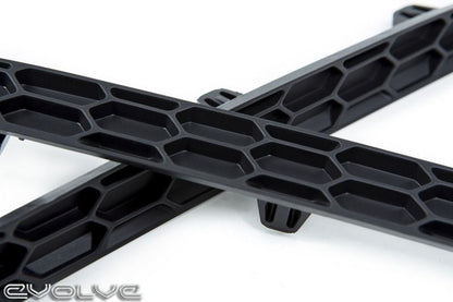 Acexxon Honeycomb Rear Reflector Delete Inserts for BMW F87 M2 & M2 Competition LCI – Matte Black (Matt Black) Marker Delete Bumper Trim Covers / Blanking Plates – M2C Rear Reflector Blanks Honeycomb Mesh Insert Kit (Pair)