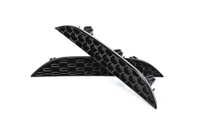 Acexxon BMW F90 M5 Honeycomb Rear Reflector Delete Kit - Rear Marker Delete/Reflector Blanks, Mesh Bumper Inserts, Marker Covers & Trims, Matte or Gloss Black