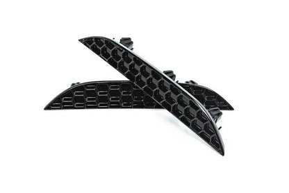 Acexxon BMW F90 M5 Honeycomb Rear Reflector Delete Kit - Rear Marker Delete/Reflector Blanks, Mesh Bumper Inserts, Marker Covers & Trims, Matte or Gloss Black