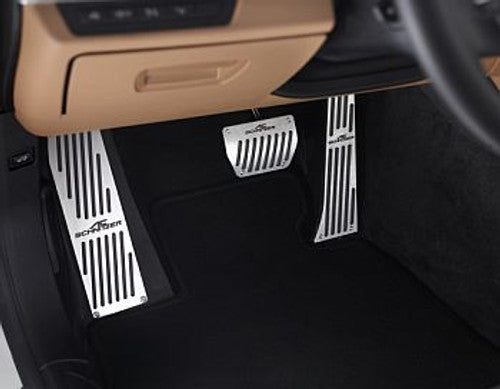 AC Schnitzer Aluminium Dead Pedal / Driver Foot Rest for BMW X6 M E71 RHD - Alloy Footwell Plate with Anti-Slip Rubber, Matte Anodised - Performance Interior Upgrade - Fits Right Hand Drive X6M (UK)