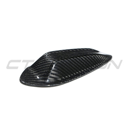 CT Carbon Pre-Preg Carbon Fibre/Carbon Fiber Shark Fin Roof Antenna/Aerial Cover Cap Overlay for BMW G-Series - Fits M3 M4 M2 G80 G81 G82 G83 G87, 2 Series G42, 3 Series G20, 4 Series G22 - Dry Carbon Roof Fin Housing Trim