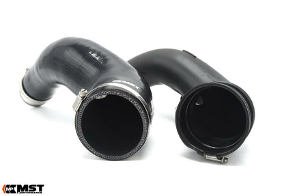 MST Performance High-Flow Silicone Turbo Inlet Hose / Intake Elbow for BMW N55 3.0T (F-Series) - 335i 435i M135i M235i M2 | Compressor Inlet Pipe / Induction Hose Upgrade | F20 F21 F22 F23 F30 F32 F87