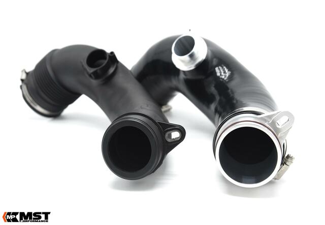 MST Performance High-Flow Silicone Turbo Inlet Hose / Intake Elbow for BMW N55 3.0T (F-Series) - 335i 435i M135i M235i M2 | Compressor Inlet Pipe / Induction Hose Upgrade | F20 F21 F22 F23 F30 F32 F87