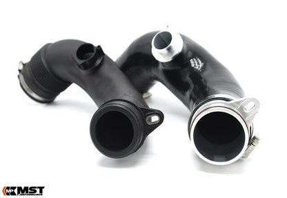 MST Performance High-Flow Silicone Turbo Inlet Hose / Intake Elbow for BMW N55 3.0T (F-Series) - 335i 435i M135i M235i M2 | Compressor Inlet Pipe / Induction Hose Upgrade | F20 F21 F22 F23 F30 F32 F87