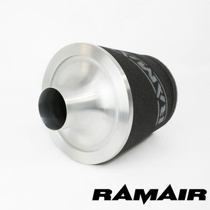 JS-070-SL - 70mm OD Neck - Silver Large Aluminium Base Cone Filter - Universal