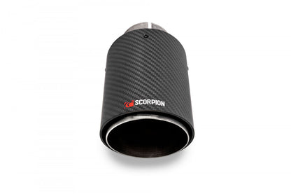 SCORPION EXHAUSTS - REPLACEMENT CARBON ASCARI TIPS FOR SCORPION EXHAUST - SINGLE 90MM