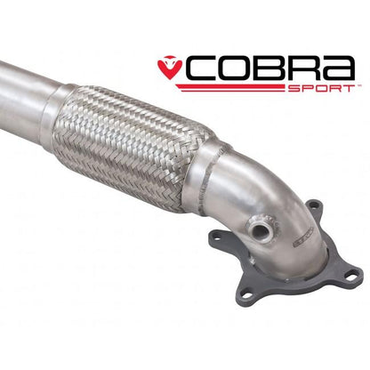 Audi A3 8P 2.0 TFSI Quattro AWD 3 Door Turbo Downpipe/Front Pipe 3in (76mm) - Sports Cat HFC or Decat Catless - Cobra Sport OE Fit Turbo-to-Midpipe Exhaust 2003-2013