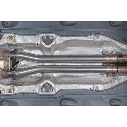 Audi RS3 8V Sportback 2015-2017 Secondary Cat Delete / Decat Mid Pipes / Midpipe (2.5in 63.5mm) – Cobra Sport Centre/Center Section Catless Bypass Straight Pipe Race Track Exhaust Upgrade