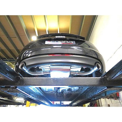 Audi TT Mk2 8J 3.2 V6 Quattro Coupe 2007-2011 Cobra Sport Cat-Back Exhaust System (Resonated/Non-Resonated) 3in 76mm Stainless Performance Rear System - Centre & Back Box Upgrade, Catback Sports Exhaust UK