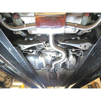 Audi TT Mk2 8J 3.2 V6 Quattro Coupe 2007-2011 Cobra Sport Cat-Back Exhaust System (Resonated/Non-Resonated) 3in 76mm Stainless Performance Rear System - Centre & Back Box Upgrade, Catback Sports Exhaust UK