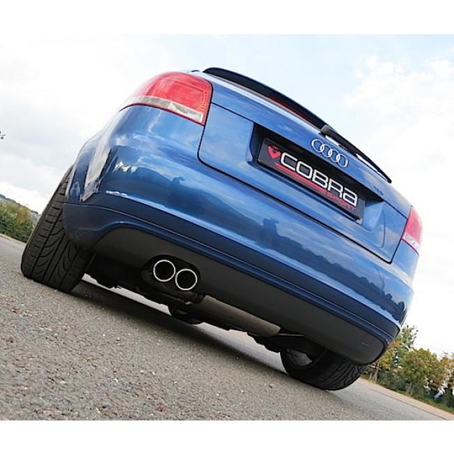 Audi A3 8P 2.0 TFSI FWD Sportback 5 Door 3" (76mm) Stainless Turbo-Back Exhaust System | Cat-Back + Downpipe | Resonated/Non-Res | De-Cat or Sports Cat | 2.0T Performance Upgrade
