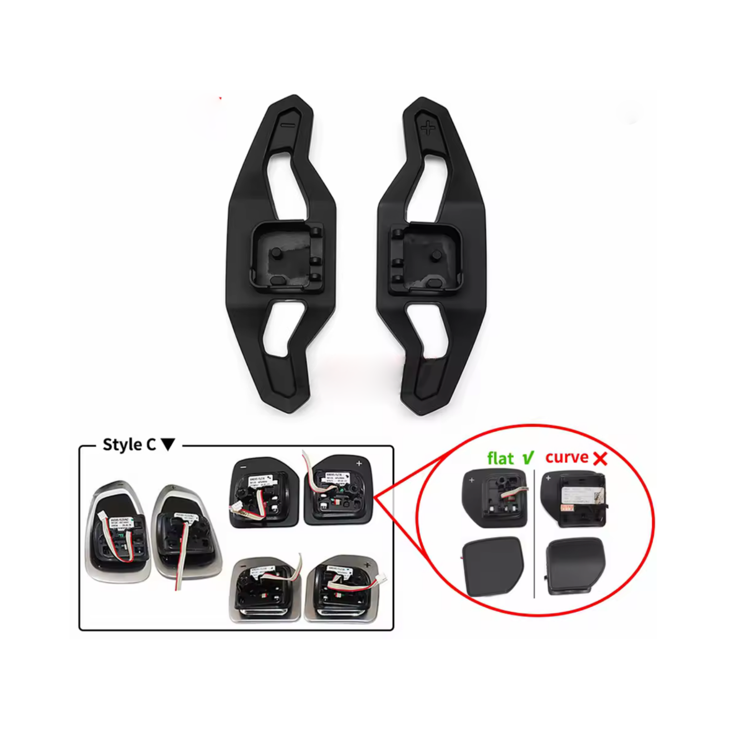 Audi Paddle Shifters Carbon Fibre (Type A-C)