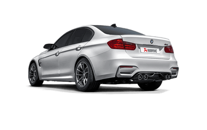 Akrapovic Slip-On Line Titanium Axle-Back Exhaust for BMW M3 F80 (2014-2017) - Rear Section/Back Box Performance Muffler, Quad Tip S55 Sports Rear Silencer