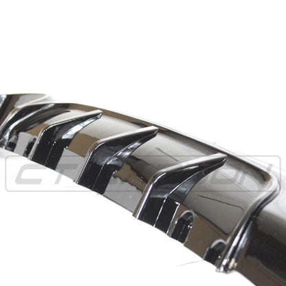 BMW 2 Series F22/F23 Rear Diffuser Valance Gloss Black Twin Exit Dual Exhaust Twin Tailpipe M Performance/M Sport Style for 220i 228i 235i M235i M240i Coupe & Convertible 2014-2020 | BLAK by CT Carbon