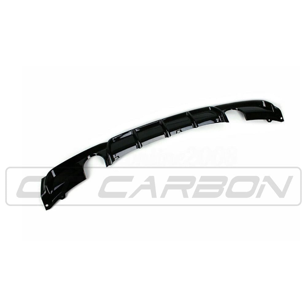 BMW 3 SERIES F30/F31 GLOSS BLACK DUAL EXHAUST DIFFUSER - MP STYLE - BLAK BY CT CARBON